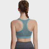 Racerback Sports Bras for Women Padded Seamless High Impact Support for Yoga Gym Workout Fitness