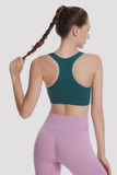Racerback Sports Bra  Seamless Bra Top Gym Active Wear Yoga Vest Sports Tops With Removeabel Bra Padds
