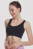 Racerback Sports Bra  Seamless Bra Top Gym Active Wear Yoga Vest Sports Tops With Removeabel Bra Padds