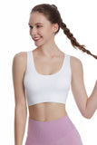 Racerback Sports Bra  Seamless Bra Top Gym Active Wear Yoga Vest Sports Tops With Removeabel Bra Padds