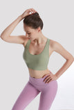 Racerback Sports Bra  Seamless Bra Top Gym Active Wear Yoga Vest Sports Tops With Removeabel Bra Padds