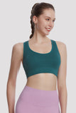 Racerback Sports Bra  Seamless Bra Top Gym Active Wear Yoga Vest Sports Tops With Removeabel Bra Padds