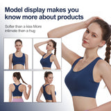 Racerback Sports Bra  Seamless Bra Top Gym Active Wear Yoga Vest Sports Tops With Removeabel Bra Padds