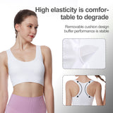 Racerback Sports Bra  Seamless Bra Top Gym Active Wear Yoga Vest Sports Tops With Removeabel Bra Padds