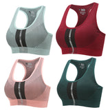 Racerback Sports Bras for Women Padded Seamless High Impact Support for Yoga Gym Workout Fitness