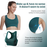 Racerback Sports Bra  Seamless Bra Top Gym Active Wear Yoga Vest Sports Tops With Removeabel Bra Padds