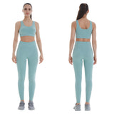 Sport Set Bra and Legging 2pcs Set Tracksuit Women Set Fitness Clothing Wear Gym Sportswear Running