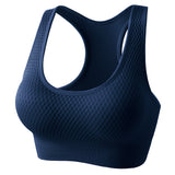 Racerback Sports Bra  Seamless Bra Top Gym Active Wear Yoga Vest Sports Tops With Removeabel Bra Padds
