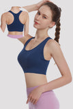 Racerback Sports Bra  Seamless Bra Top Gym Active Wear Yoga Vest Sports Tops With Removeabel Bra Padds