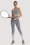 Stripe yoga Bra  Legging Set Women Shockproof Gym Clothing Spandex Fabric Yoga Sets Women Gym Clothes