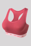 Girspt  Racerback Sports Bras for Women Padded Seamless High Impact Support With Hem Shoulder Straps for Yoga Gym Workout Fitness